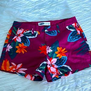 Purple everyday Hawaiian khaki shorts